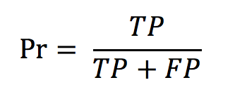 positives defined tp respectively fp true being